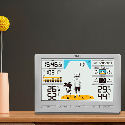 TFA 35.1097.54 silver METEO JACK Wireless Weather Station