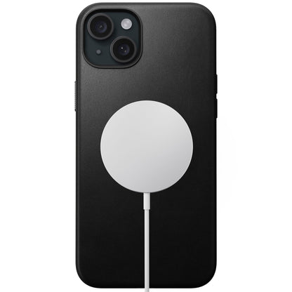 Nomad Modern Leather Case iPhone 15 Plus Black