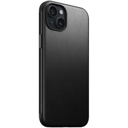 Nomad Modern Leather Case iPhone 15 Plus Black