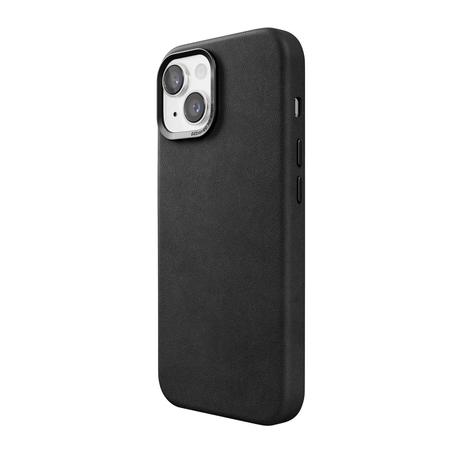 Woodcessories Bio Leather Case MagSafe iPhone 15 Black