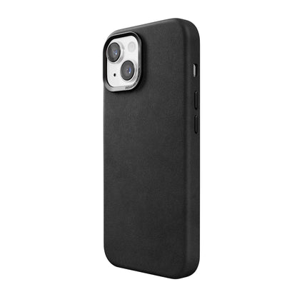 Woodcessories Bio Leather Case MagSafe iPhone 15 Black