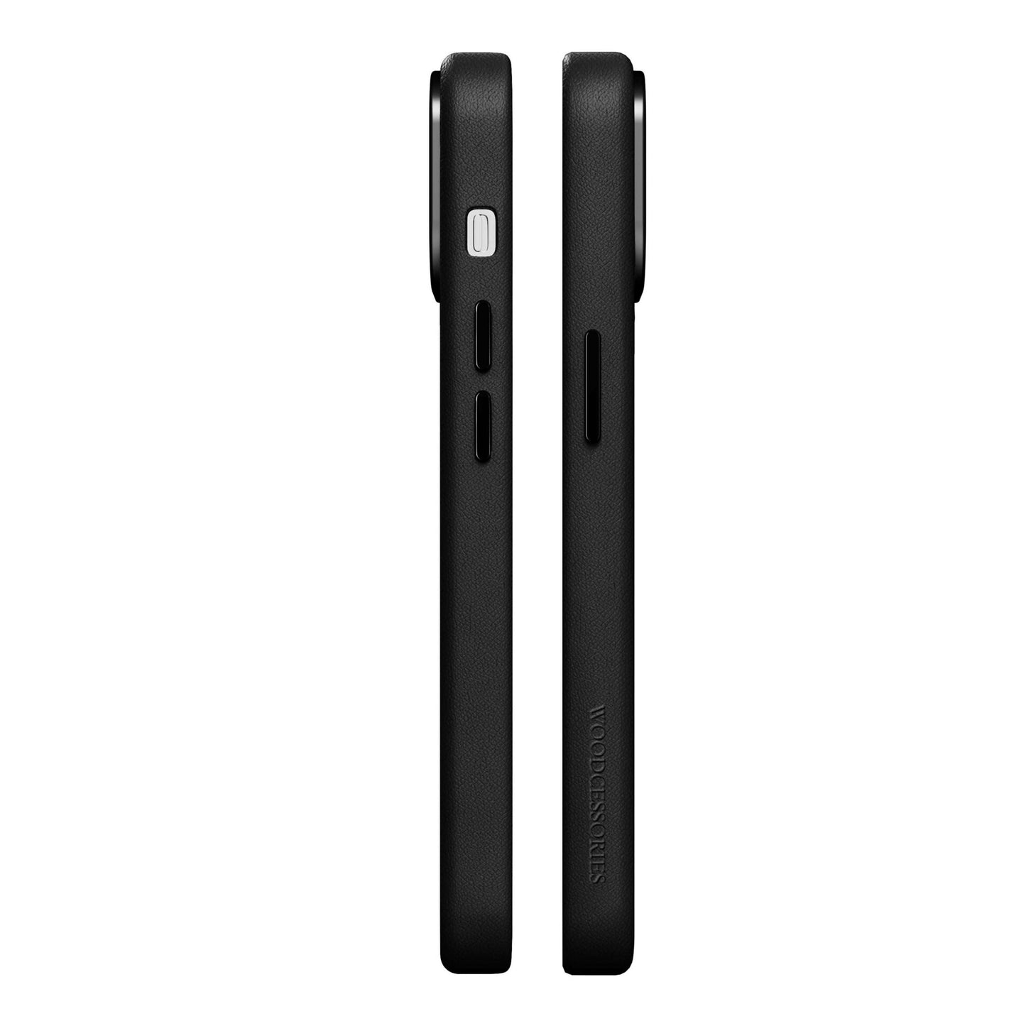 Woodcessories Bio Leather Case MagSafe iPhone 15 Black