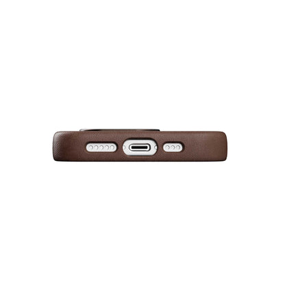 Woodcessories Bio Leather Case MagSafe iPhone 15 Plus Brown