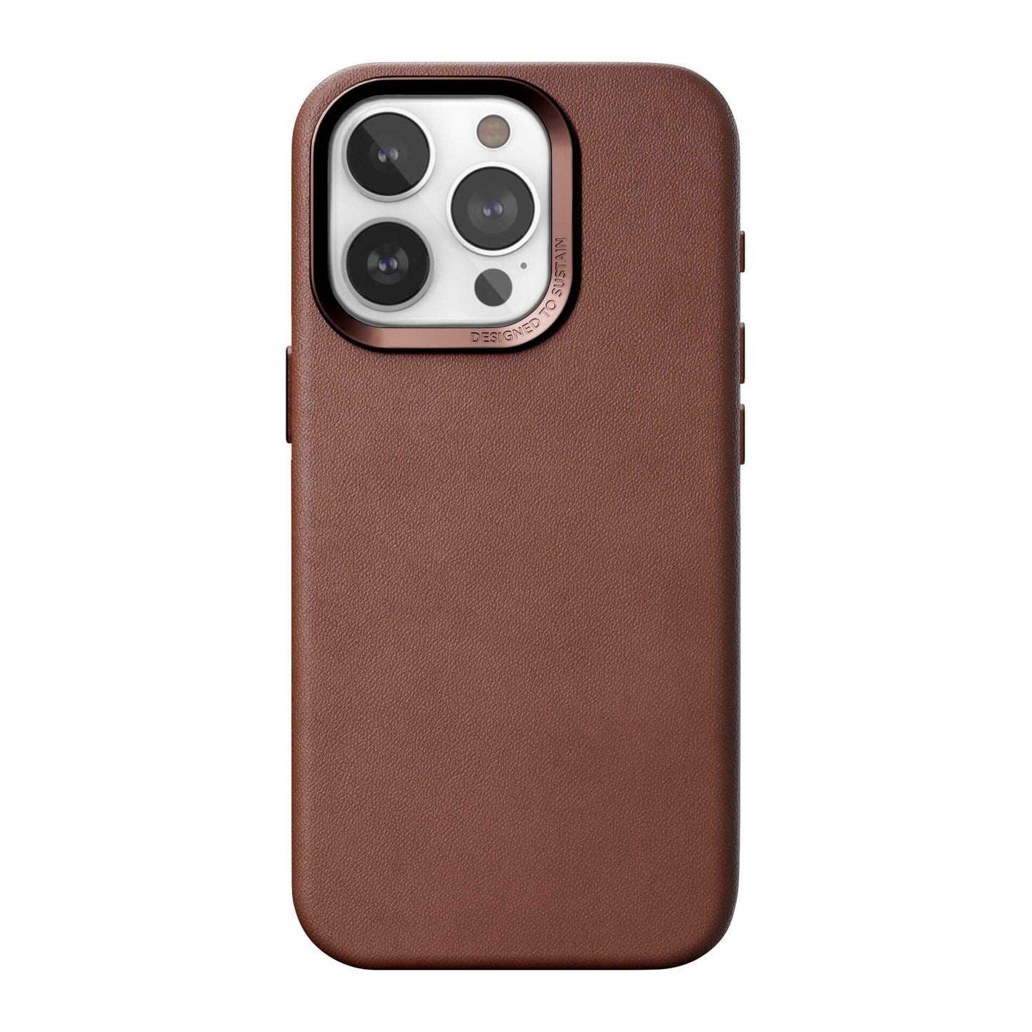 Woodcessories Bio Leather Case MagSafe iPhone 15 Pro Max Brown