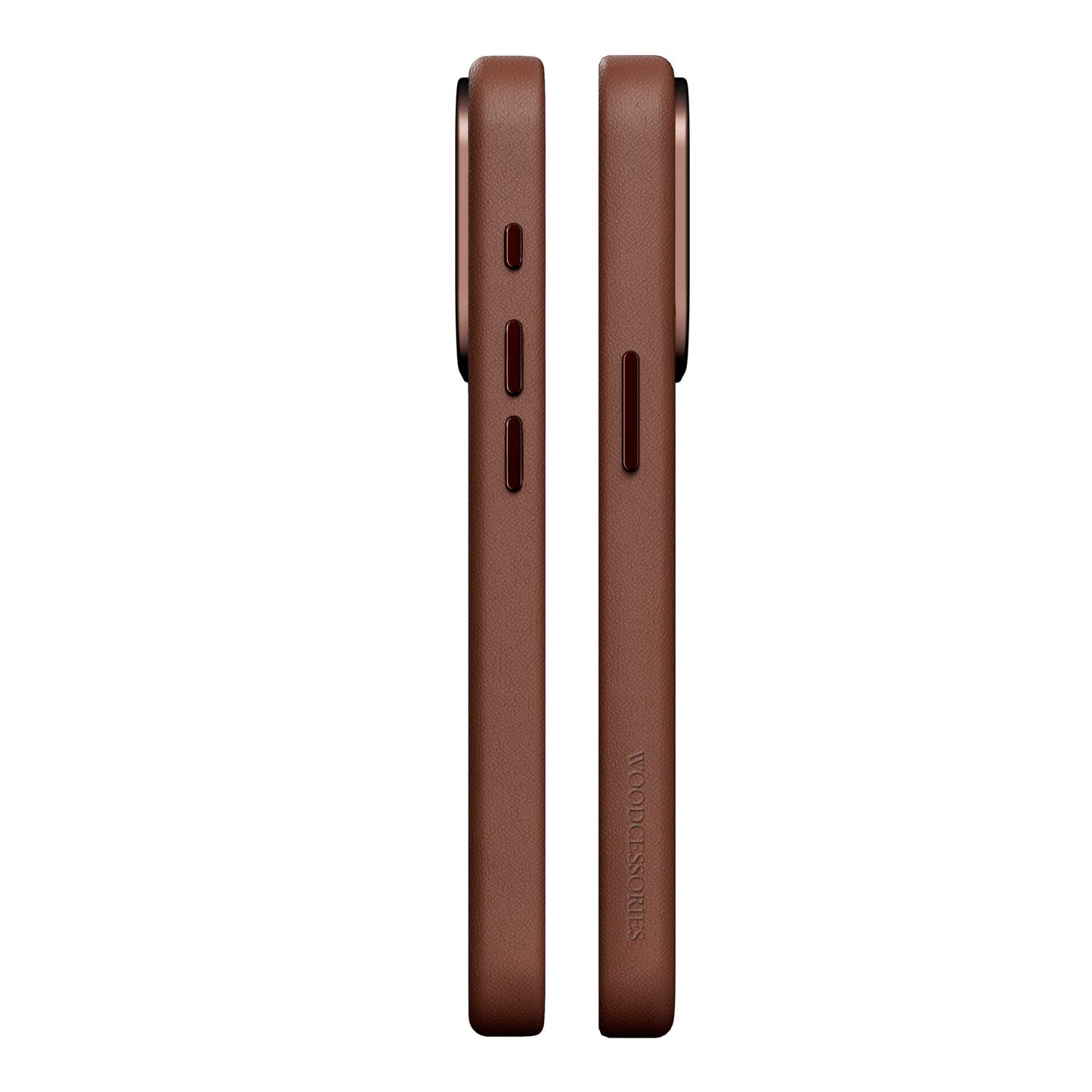 Woodcessories Bio Leather Case MagSafe iPhone 15 Pro Max Brown