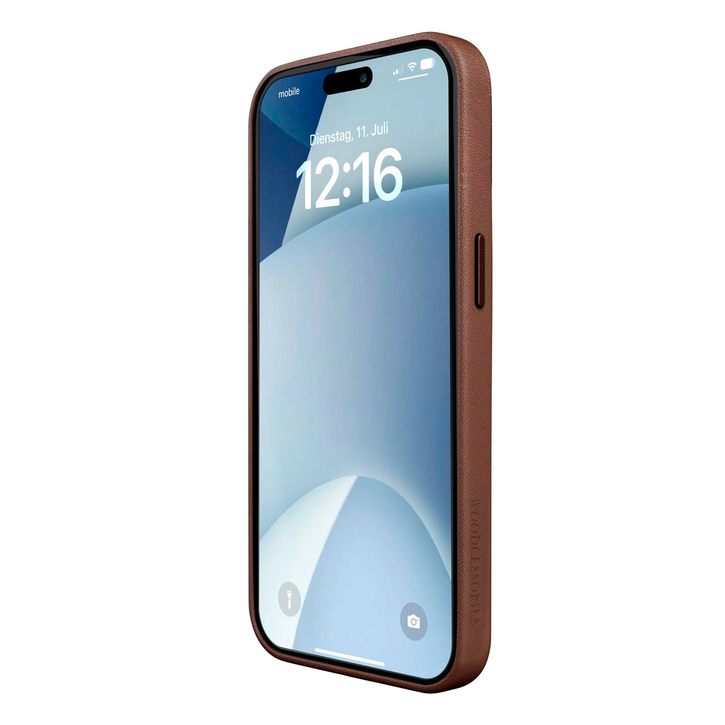 Woodcessories Bio Leather Case MagSafe iPhone 15 Pro Max Brown