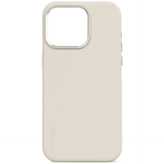 Decoded Leather Backcover for iPhone 15 Pro Clay