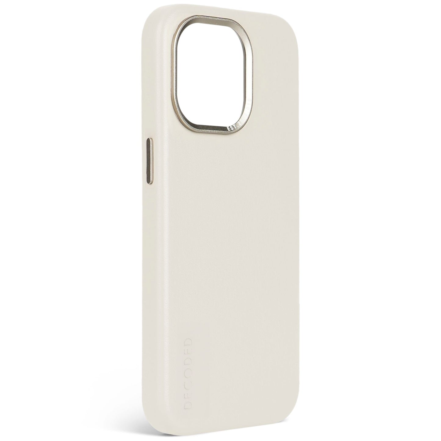 Decoded Leather Backcover for iPhone 15 Pro Clay