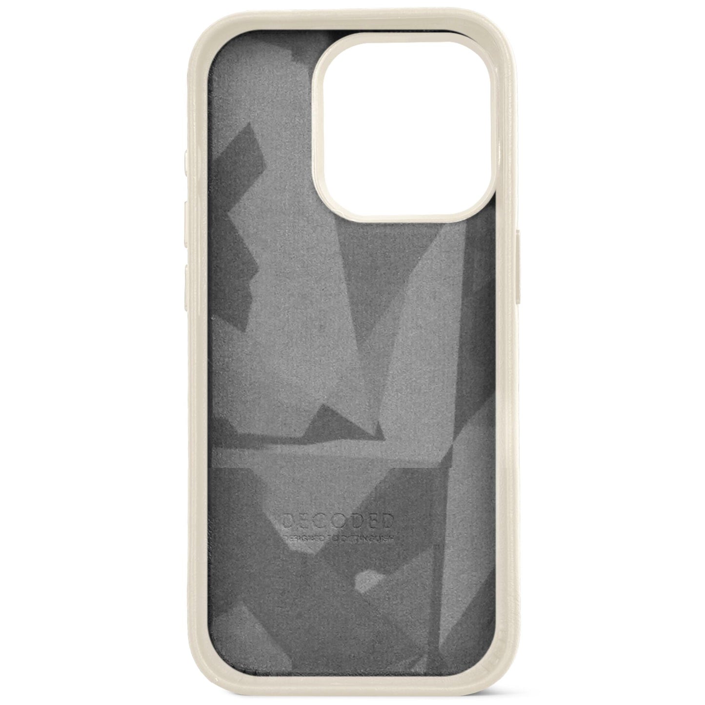 Decoded Leather Backcover for iPhone 15 Pro Clay