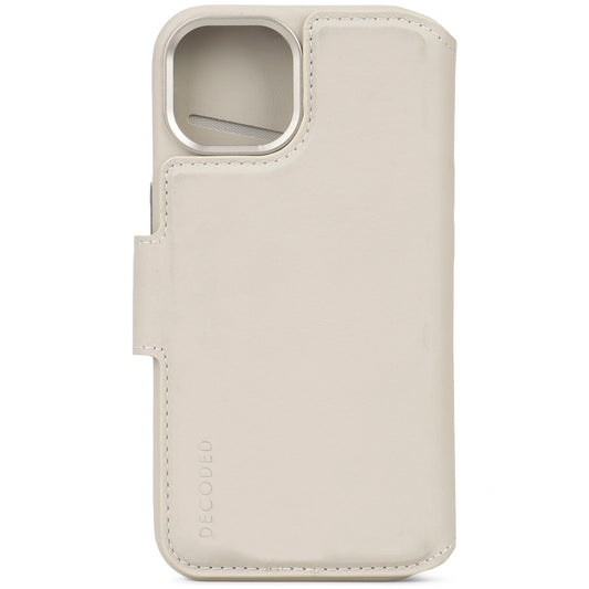 Decoded Leather Detachable Wallet for iPhone 15 Plus Clay