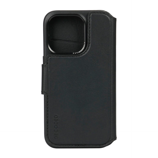 Decoded Leather Detachable Wallet iPhone 15 Pro Max Black