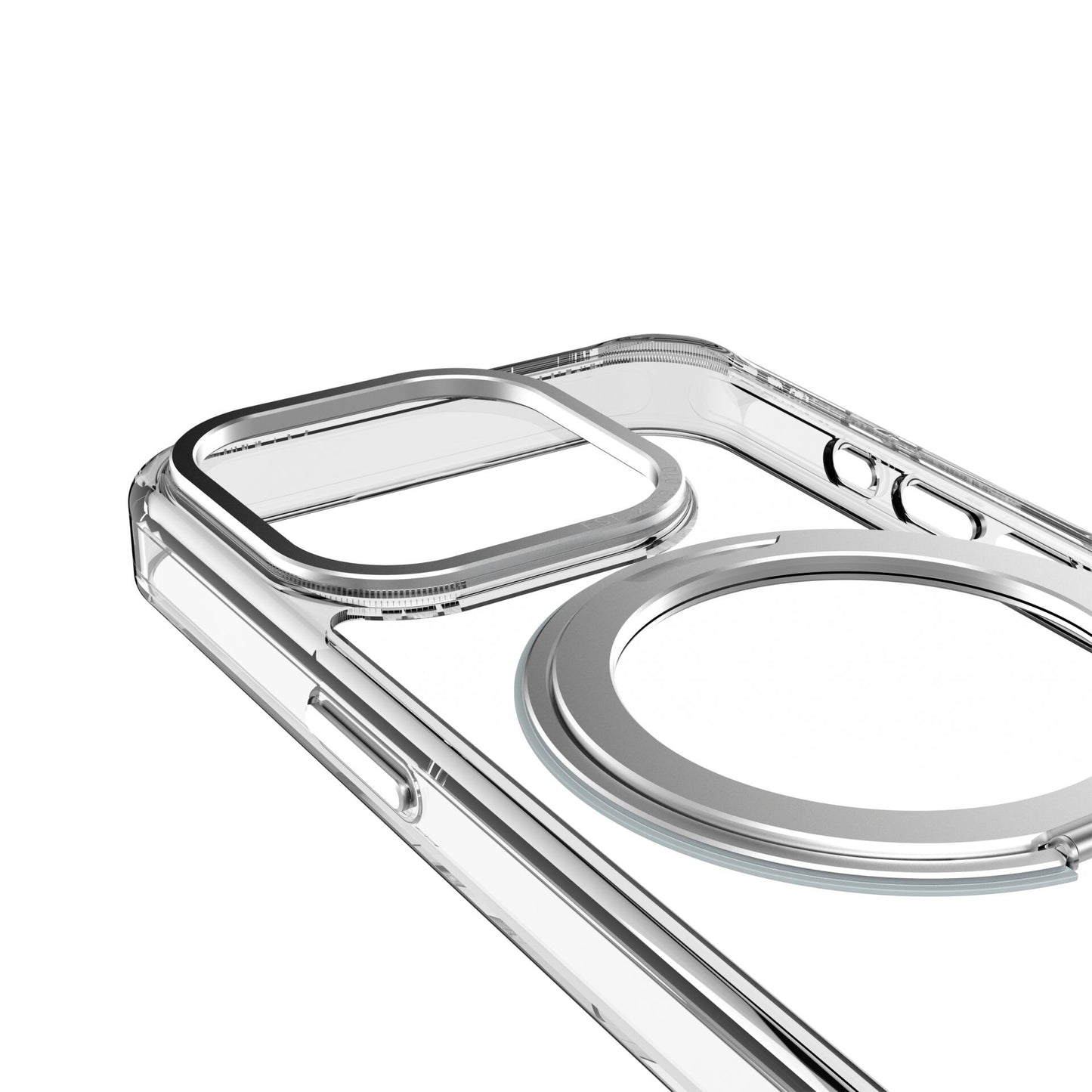 Decoded Recycled Plastic Loop Stand BackCover iP15 Pro Trans.