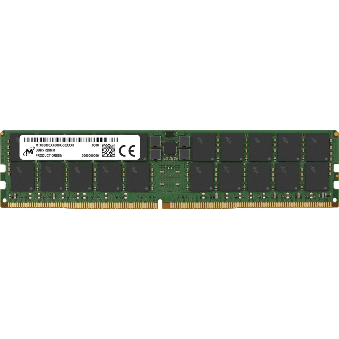 Micron DDR5 RDIMM           96GB 2Rx4 4800 CL40 (24Gbit)