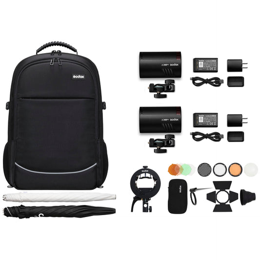 Godox AD100Pro - K2 Dual flash Backpack kit
