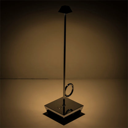 Broggi Lampada Bugia  chromed rechargeable