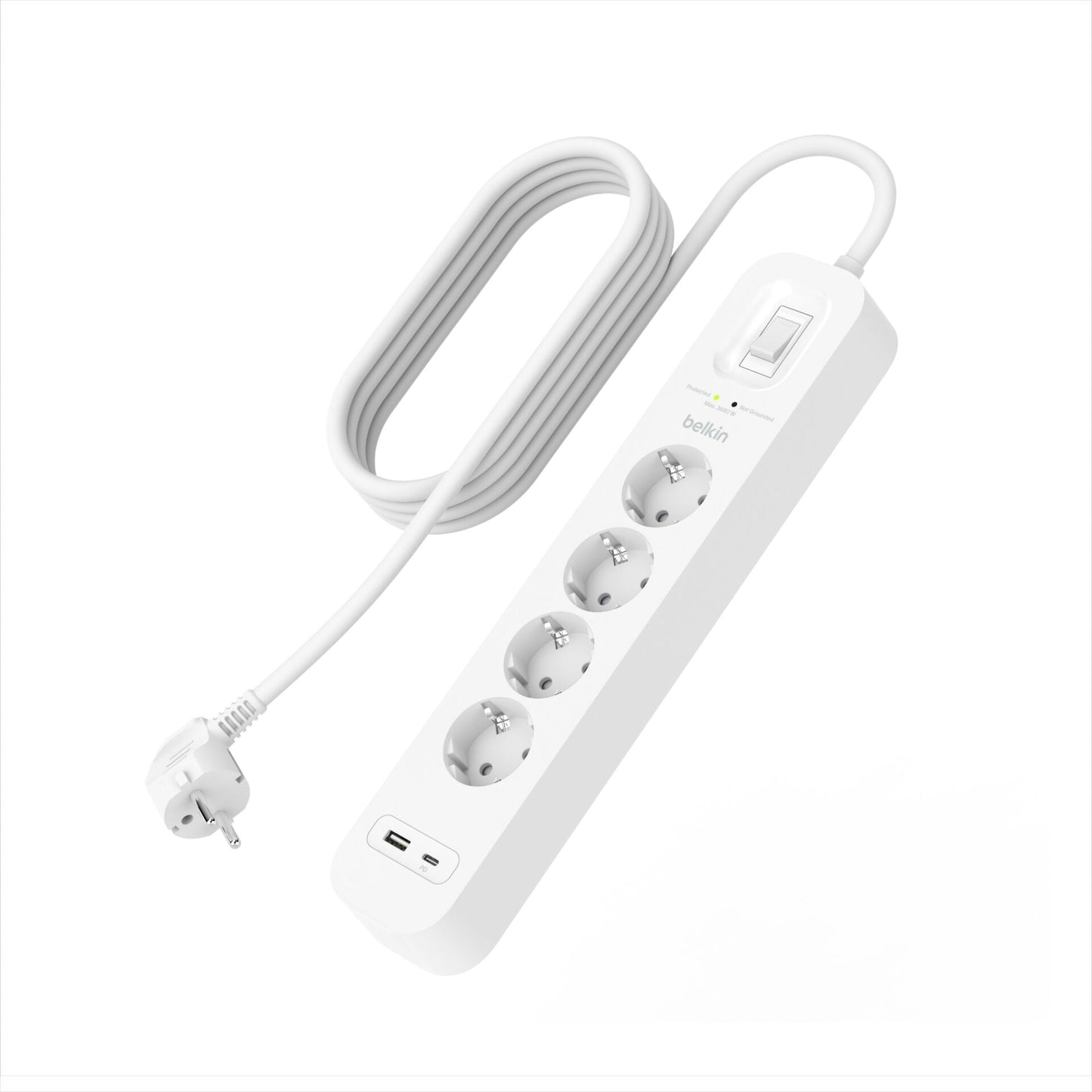 Belkin Surge Socket 4-fold, USB-A+C, 525J.SRB001vf2M