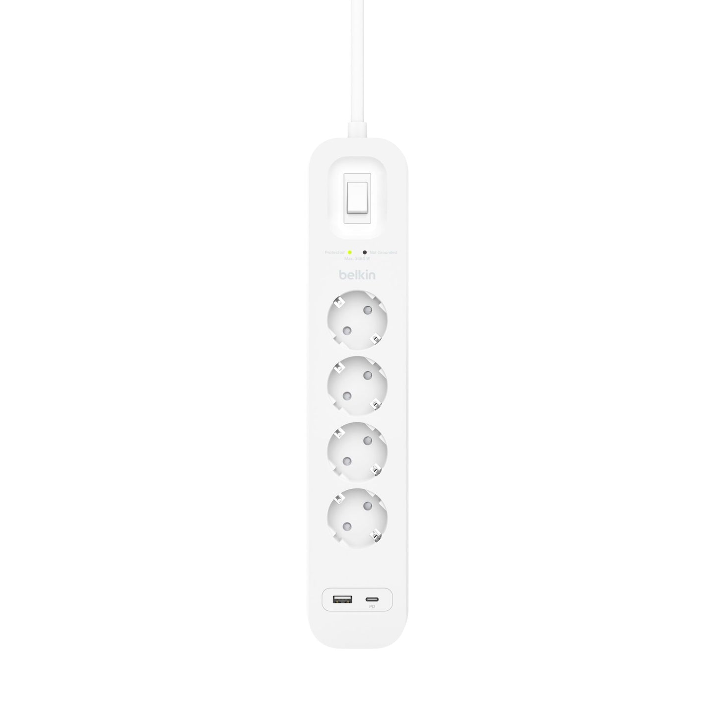 Belkin Surge Socket 4-fold, USB-A+C, 525J.SRB001vf2M