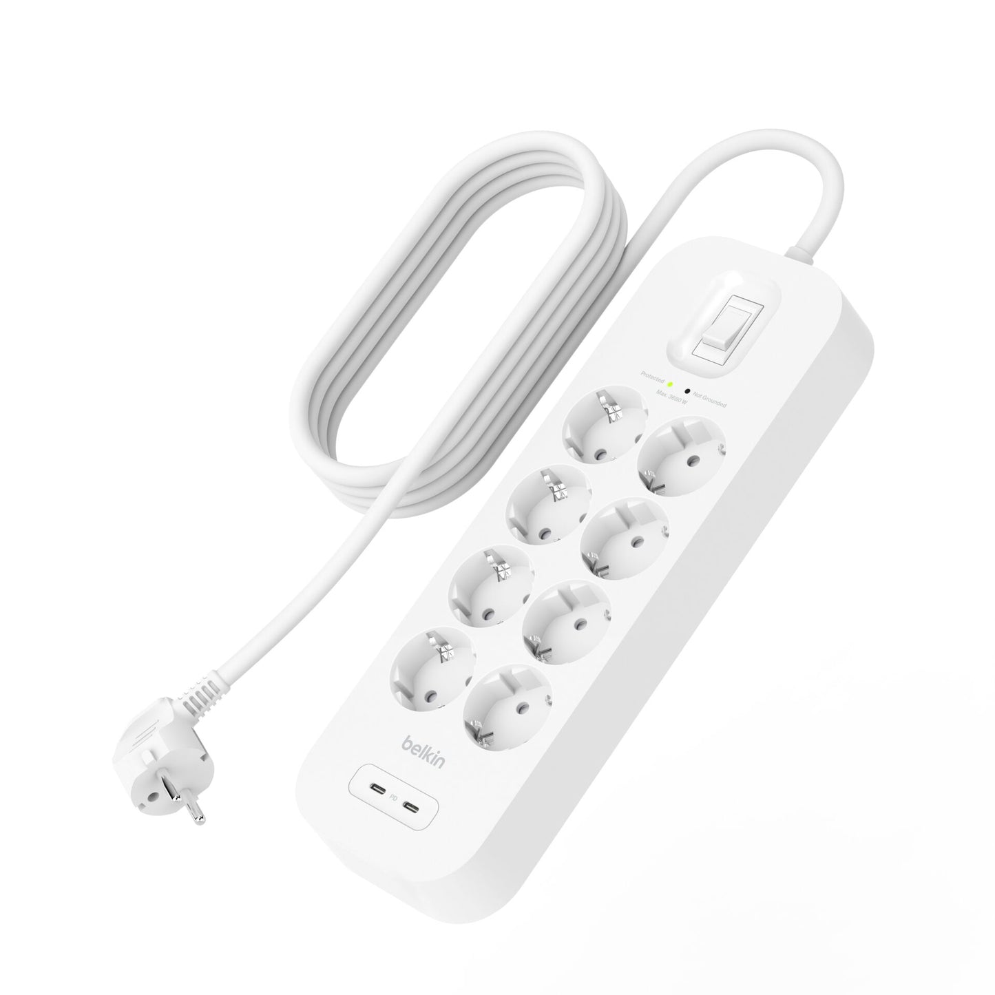 Belkin Surge Socket 8-fold, 2xUSB-C 900J. SRB004vf2M