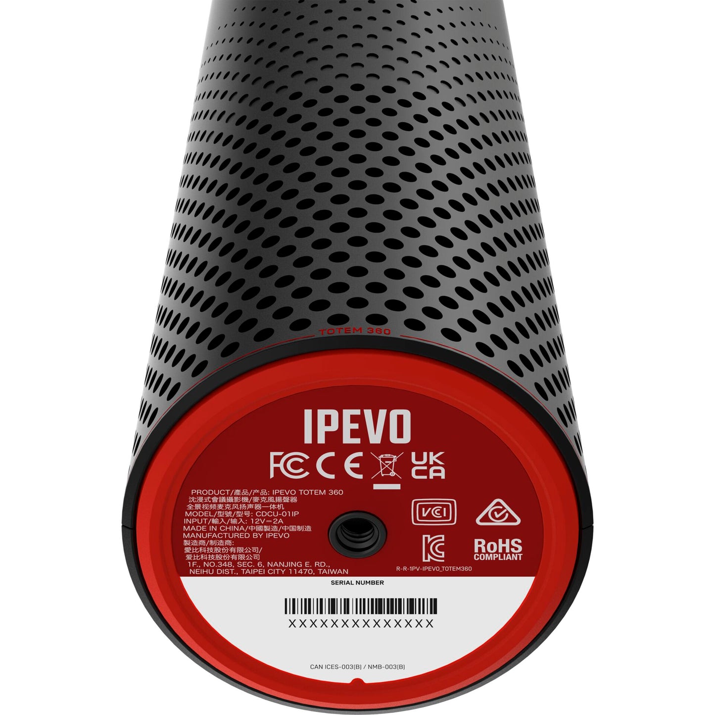IPEVO TOTEM 360 Degree 4K Video Conference Camera