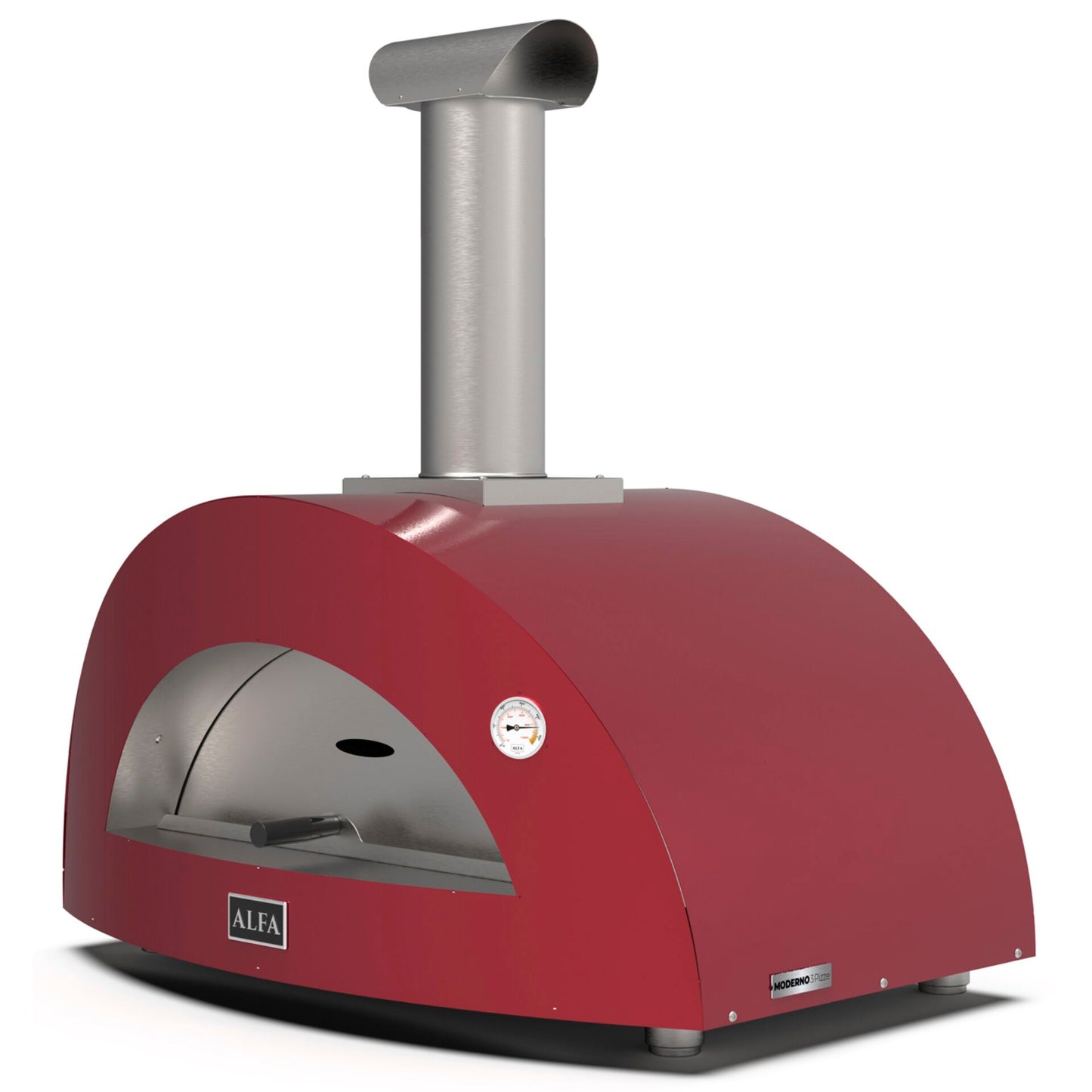 Alfa Forni Moderno 3 Pizze Wood red