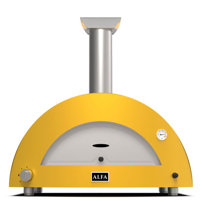 Alfa Forni Moderno 3 Pizze Hybrid Yellow
