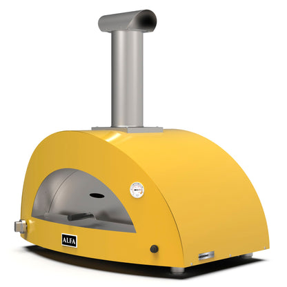 Alfa Forni Moderno 3 Pizze Hybrid Yellow