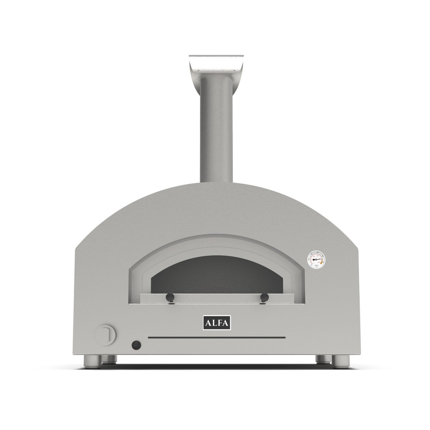 Alfa Forni Futuro 2 Pizze Hybrid silver black