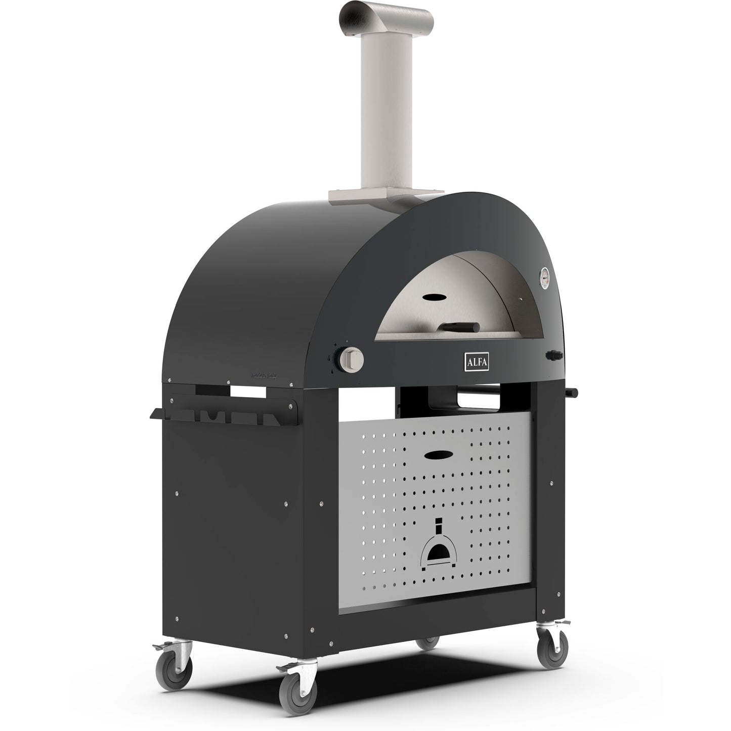 Alfa Forni Base 3 Pizze Moderno black