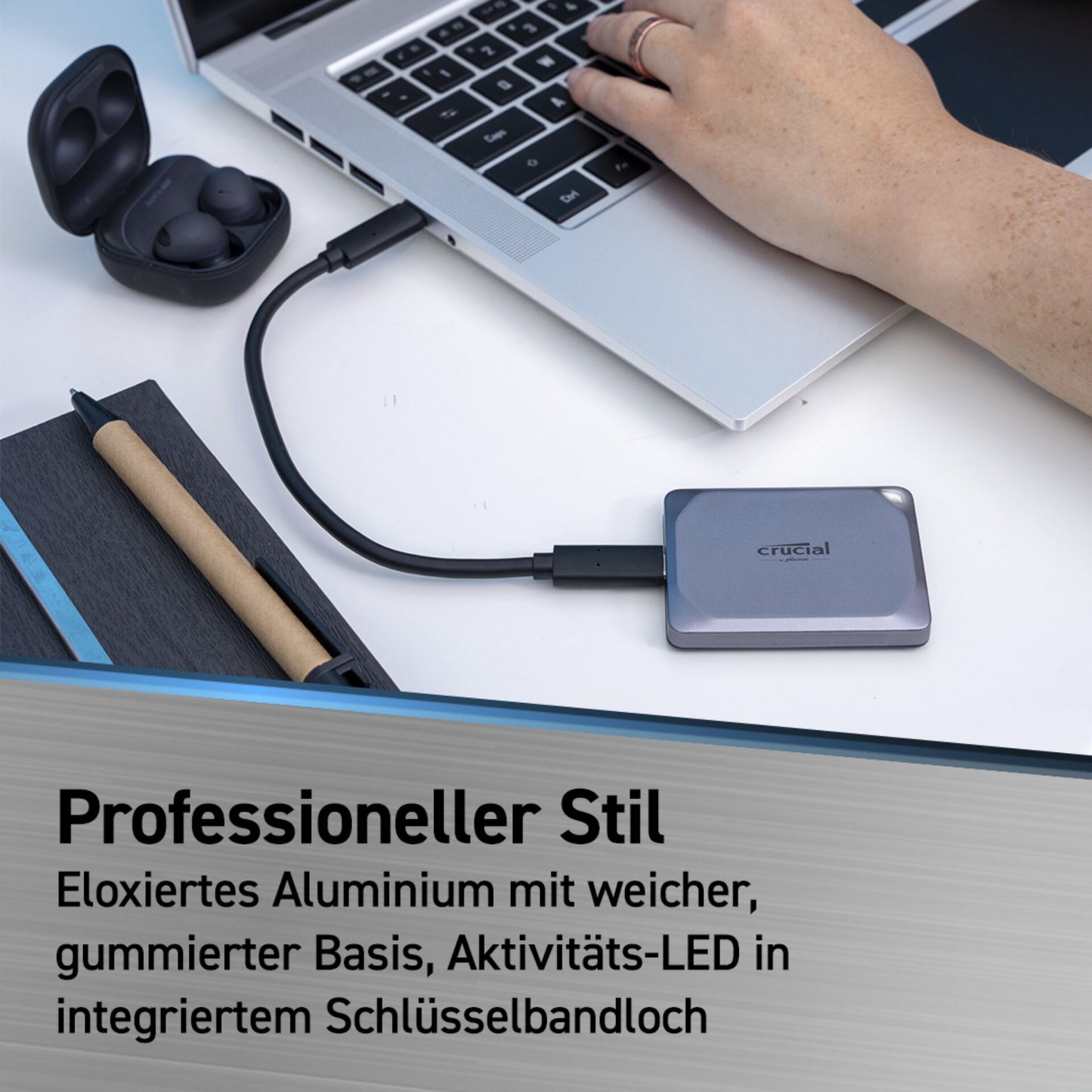 Crucial X9 Pro               4TB Portable SSD USB 3.2 Type-C