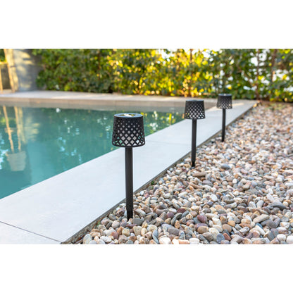 New Garden Gretita Solar Lamp Garden Spike   4 units   black