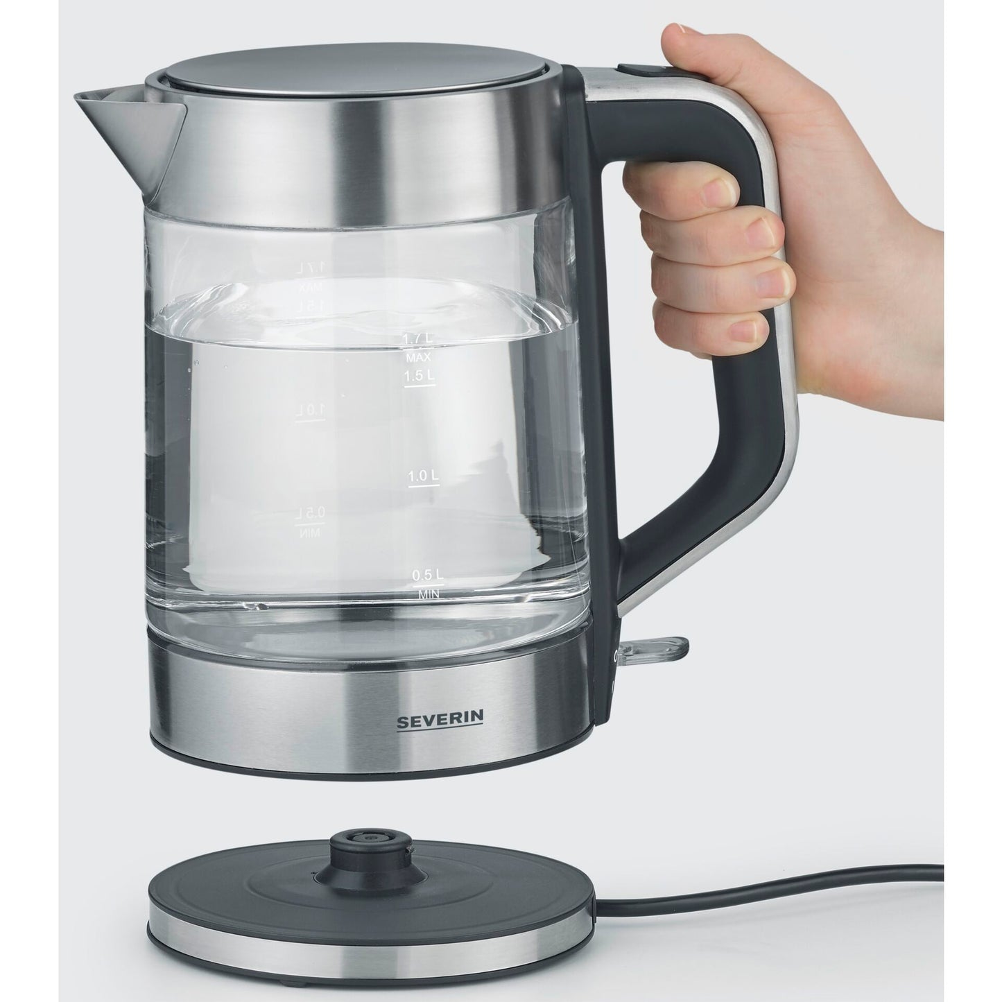 Severin WK 3420 Glass Tea / Water Kettle, 1,7l