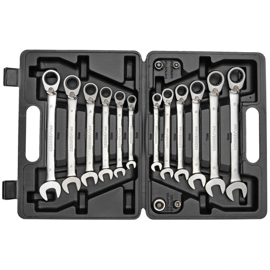 GEDORE red Ratchet Spanner Set metric  16-pieces