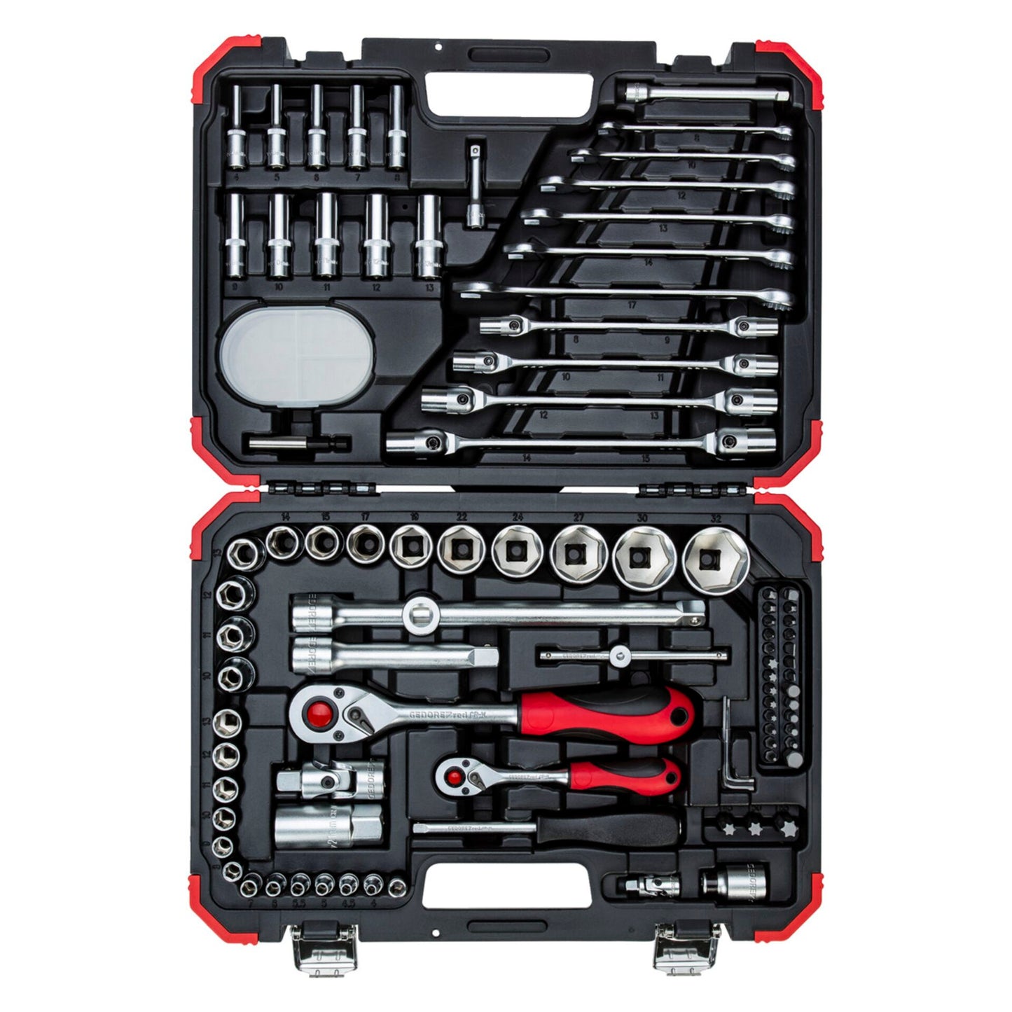 GEDORE red Socket Set 1/4  + 1/2   92-pieces