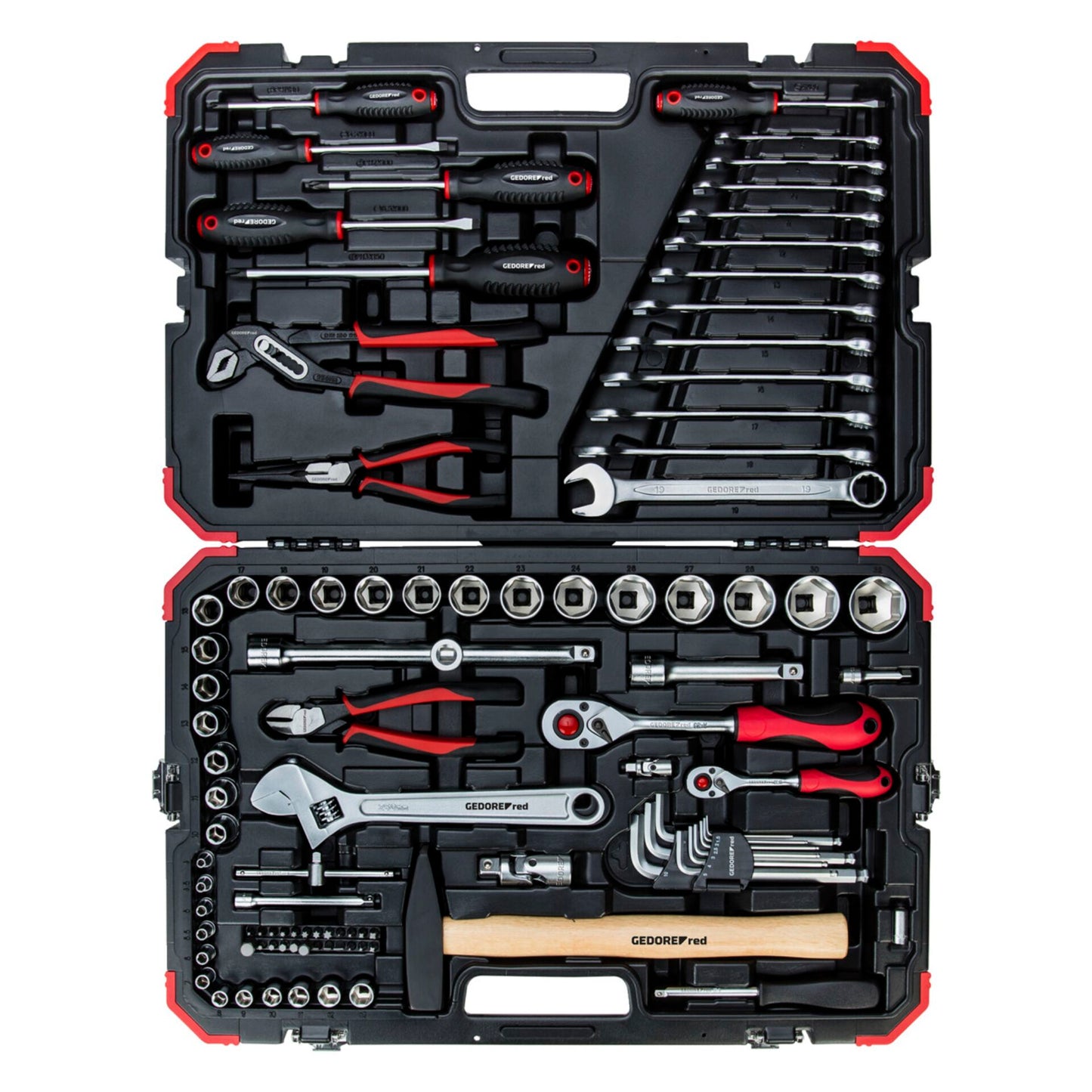 GEDORE red Socket Set 1/4  + 1/2  100-pieces