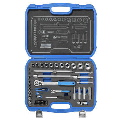 GEDORE Socket Set 1/4  + 1/2 69-pieces