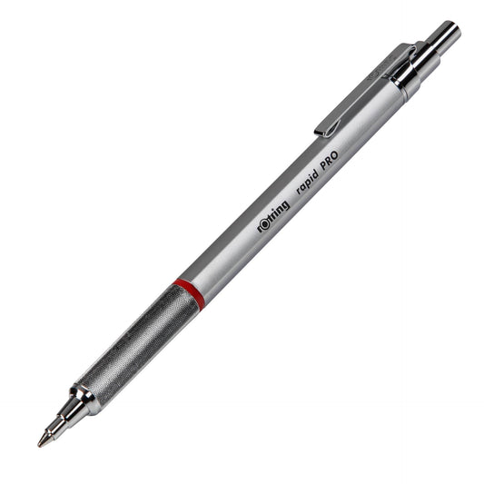 rotring Rapid Pro Ballpoint Pen Chrome with Refill M-Blue