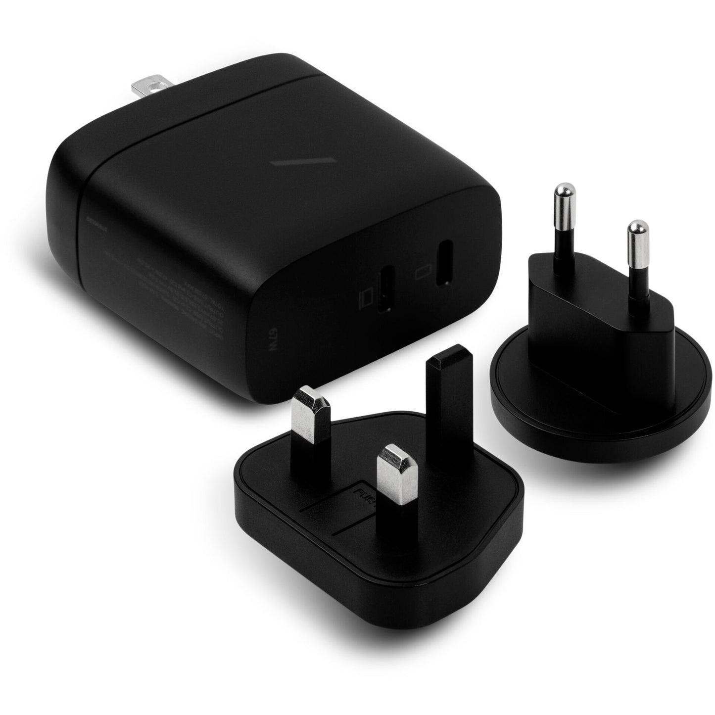 Native Union 67W Dual USB-C Fast GaN PD Wall Charger Black