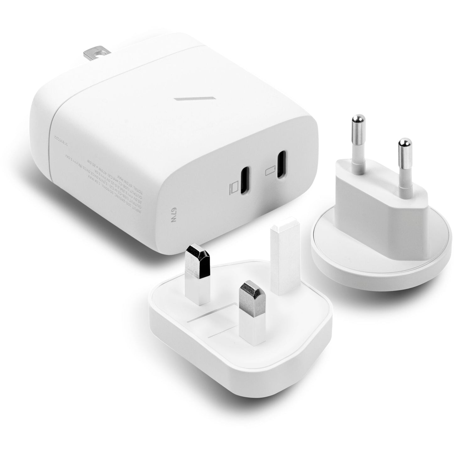 Native Union 67W Dual USB-C Fast GaN PD Wall Charger White