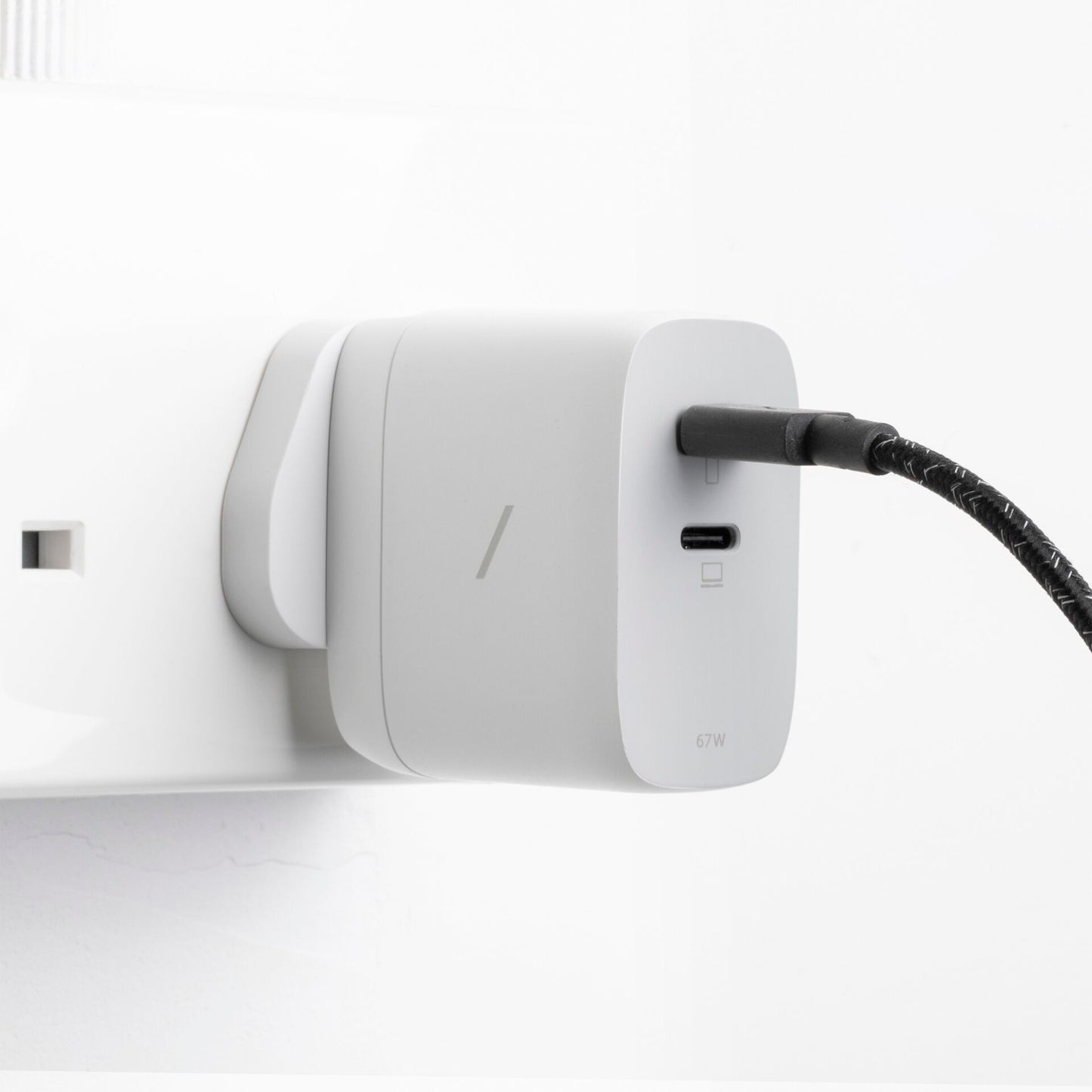 Native Union 67W Dual USB-C Fast GaN PD Wall Charger White