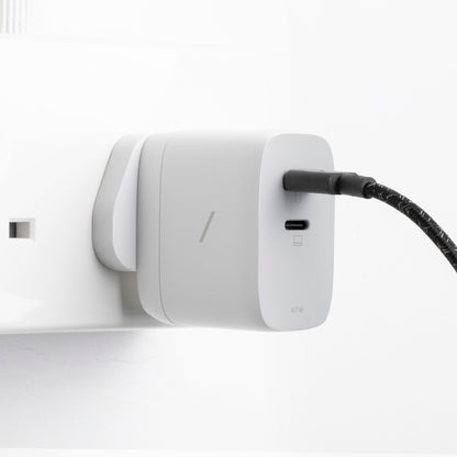 Native Union 67W Dual USB-C Fast GaN PD Wall Charger White