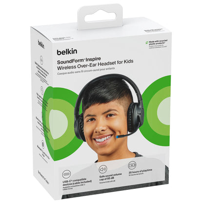 Belkin Soundform Inspirer On-Ear Kids Headphone Bluetooth, black