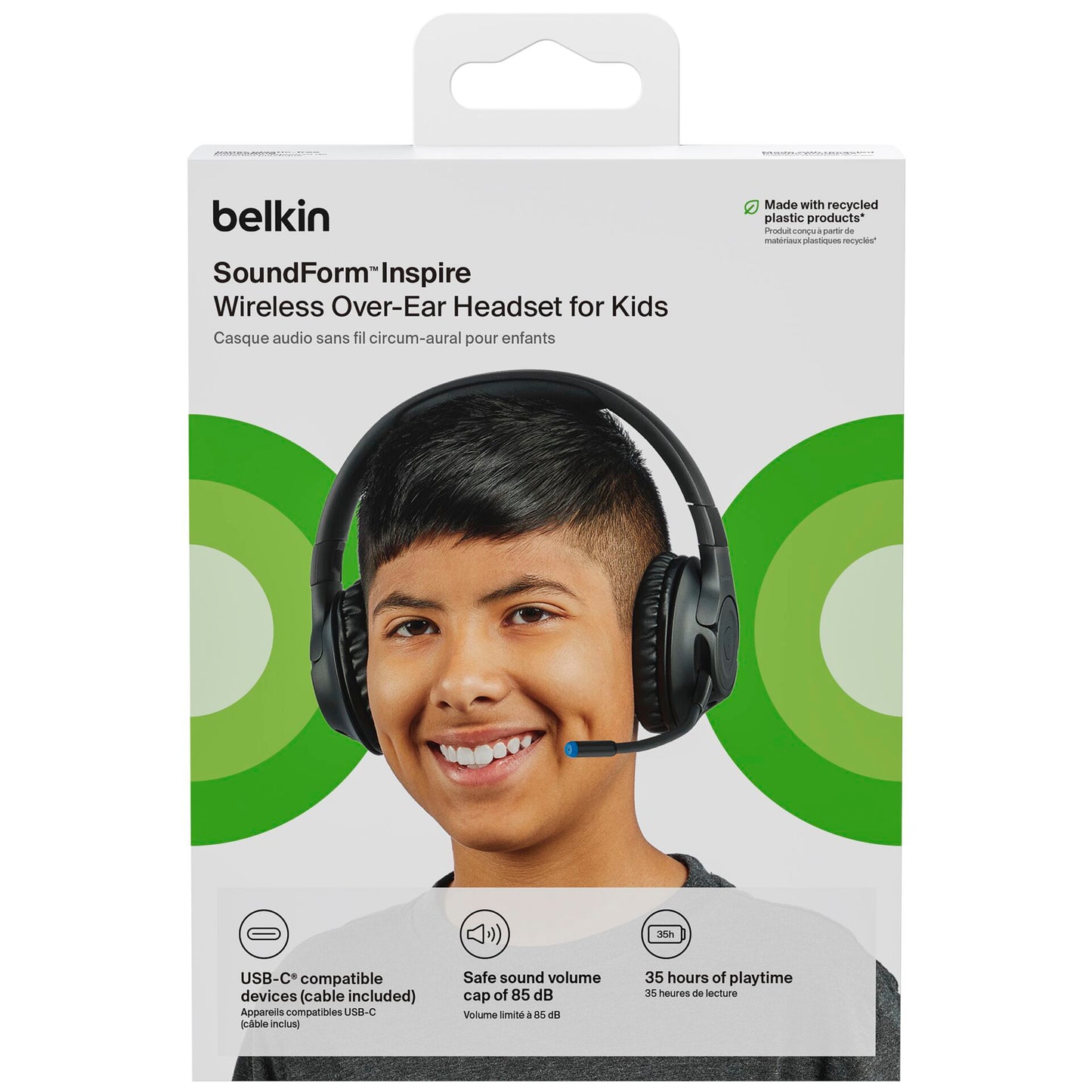 Belkin Soundform Inspirer On-Ear Kids Headphone Bluetooth, black