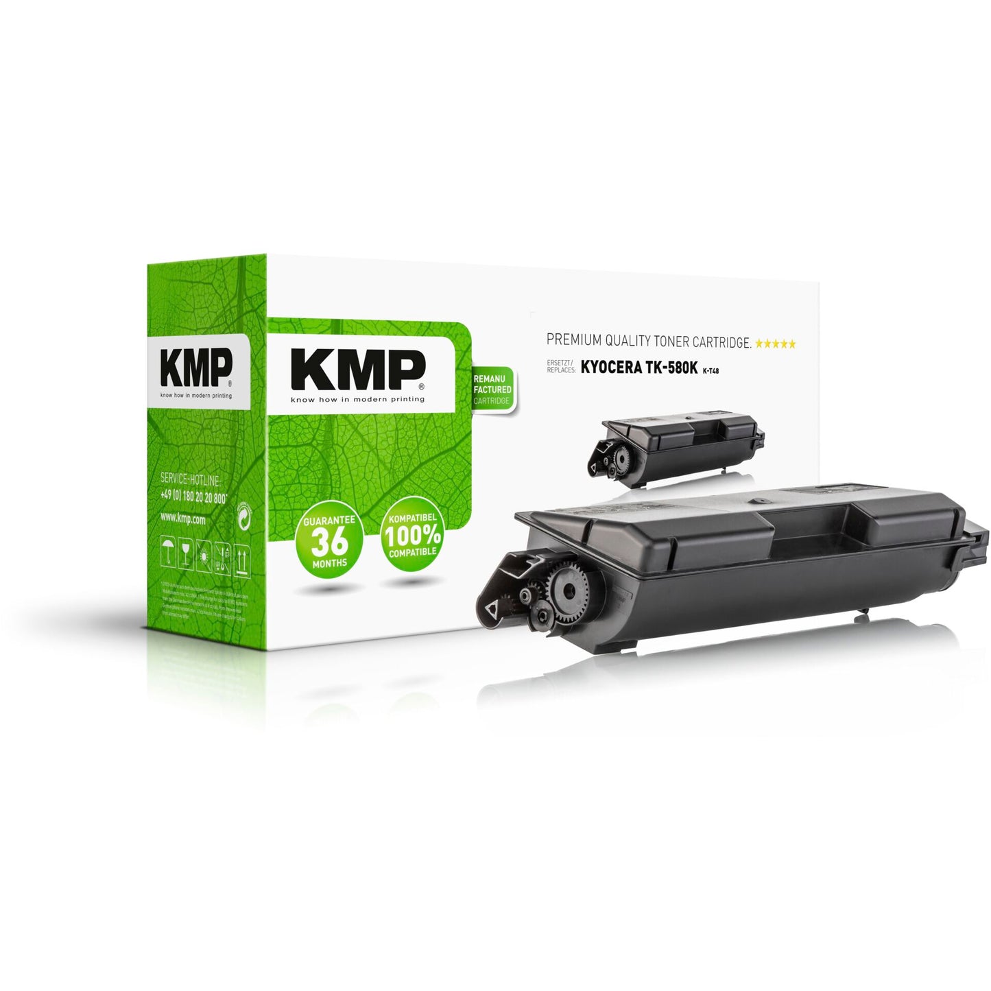 KMP K-T48 Toner black compatible with Kyocera TK-580 K