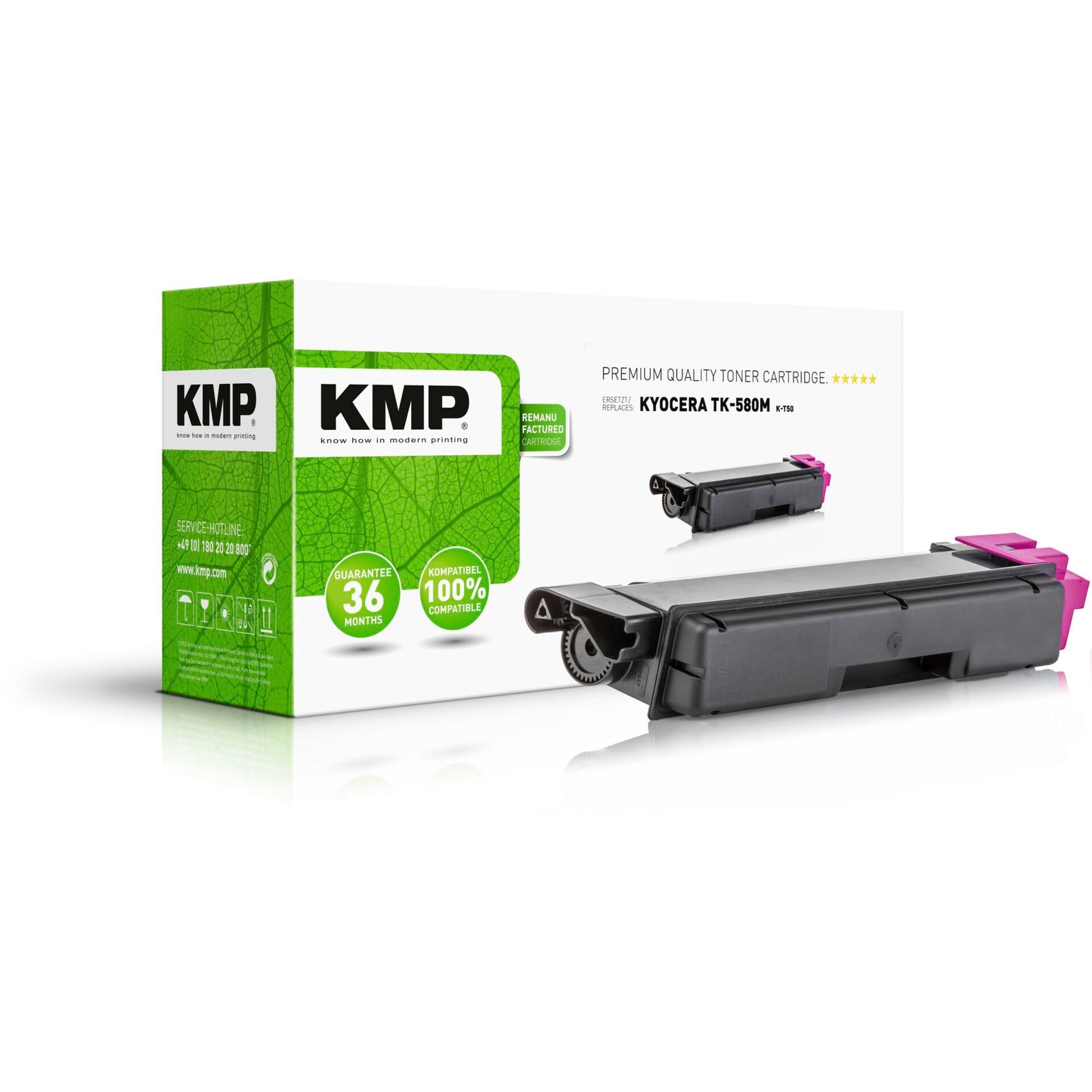 KMP K-T50 Toner magenta compatible with Kyocera TK-580 M