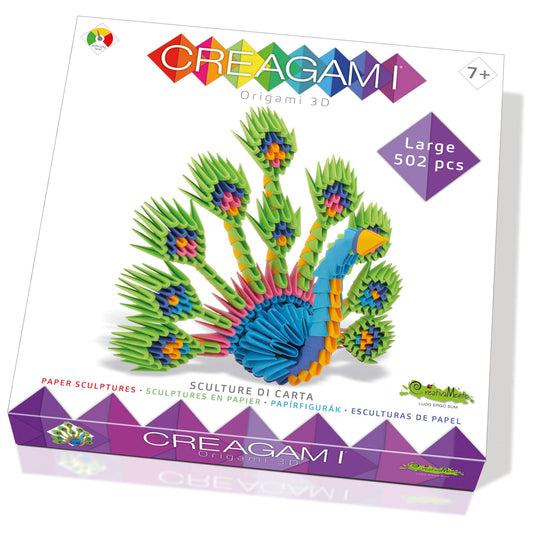Creagami Origami 3D Peacock 502 Pieces