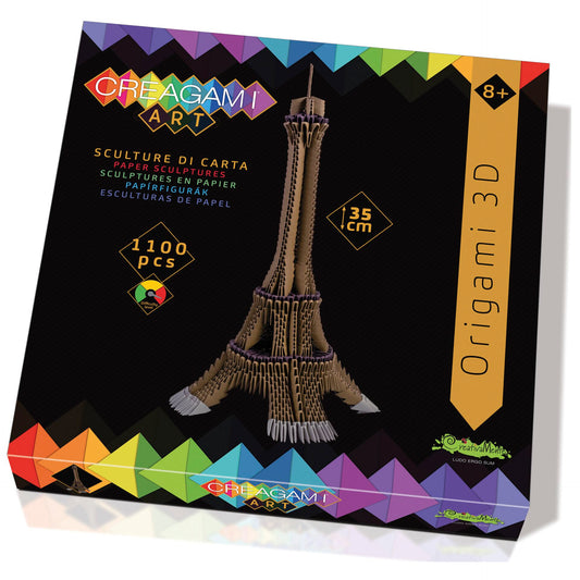 Creagami Origami 3D Eiffel Tower 1100 Pieces