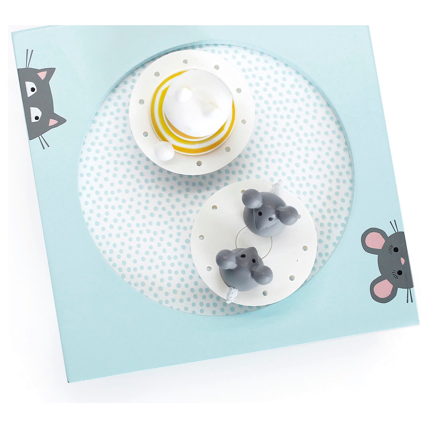 Trousselier Music Box Dancing Cat & Mouse