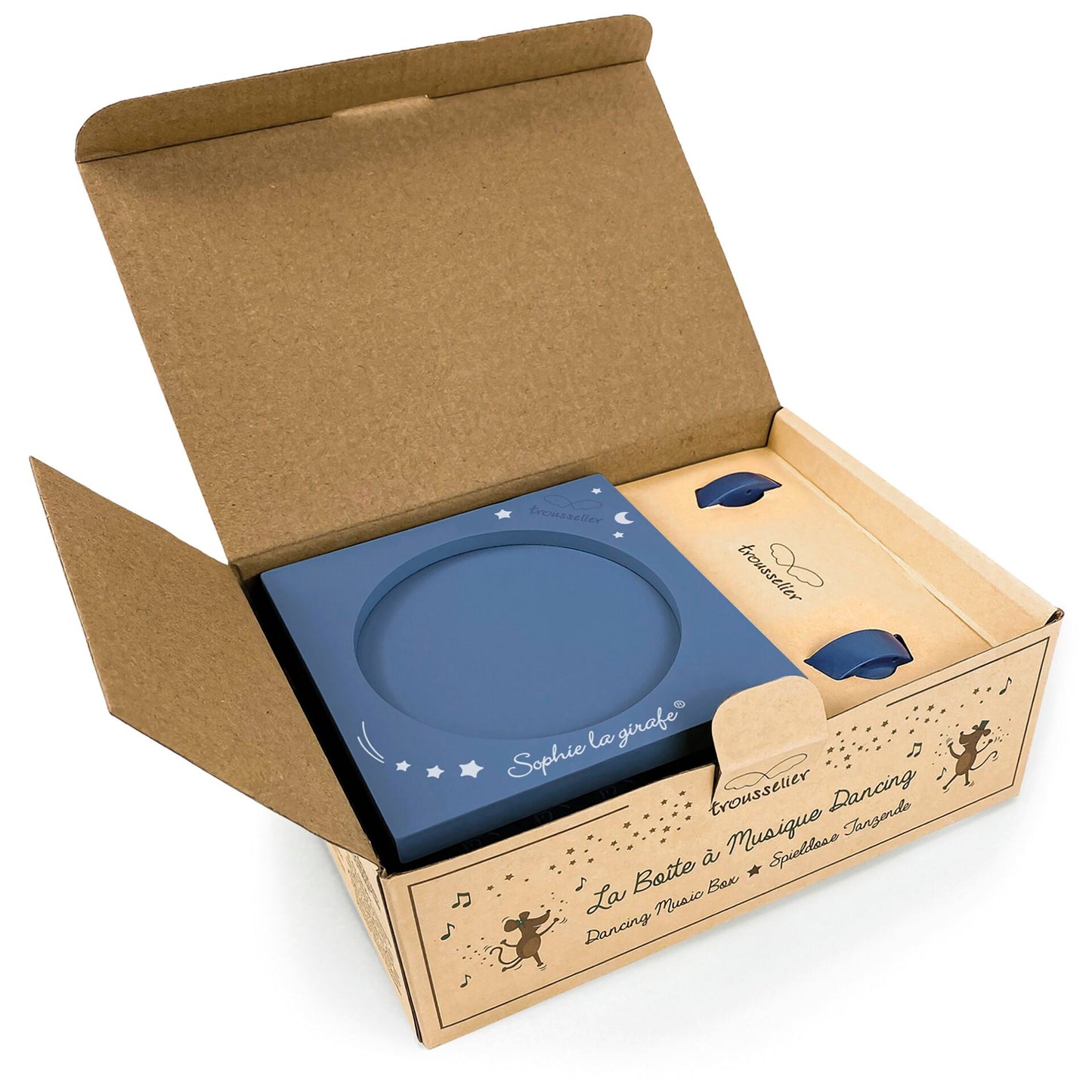 Trousselier Music Box  Dancing Sophie la Girafe, Milky Way
