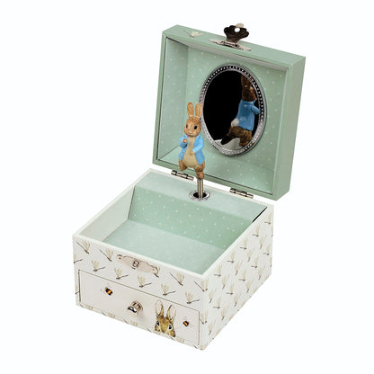Trousselier Music Box with Drawer, Peter Rabbit, Dragonfly