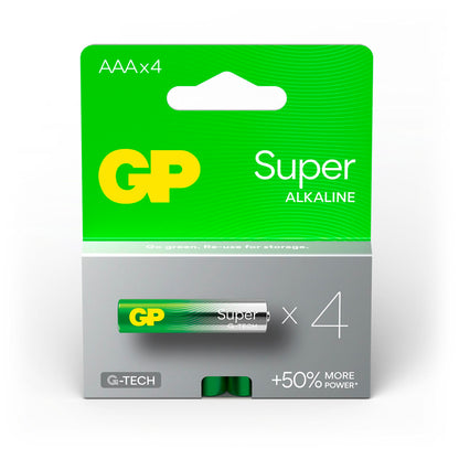 1x4 GP Super Alkaline 1,5V AAA Micro LR03 Rel. 03024AETA-B4